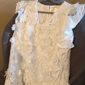 J.O.A LA white floral mini dress